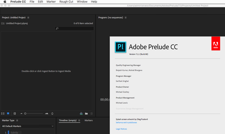 Adobe Prelude CC 2018 v7.1.1.80 macOS