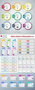 Vectors - Shiny Option Infographics 21