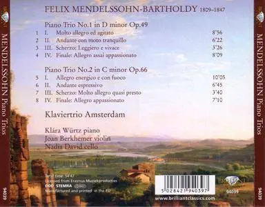 Klaviertrio Amsterdam - Felix Mendelssohn: Piano Trios (2000) Reissue 2010