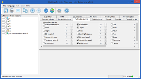 Directory Lister Pro 2.24.0.379 (x64) / 2.24.0.380 (x86) Enterprise Edition Multilingual