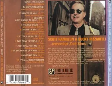 Scott Hamilton & Bucky Pizzarelli - The Red Door ...remember Zoot Sims (1998) {Concord Jazz CCD-4799-2 rec 1995}