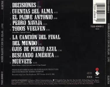 Rubén Blades y Son Del Solar - Live (1990) {Elektra} **[RE-UP]**