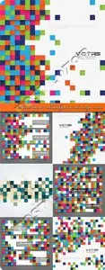 Abstract banner and background cube design vector