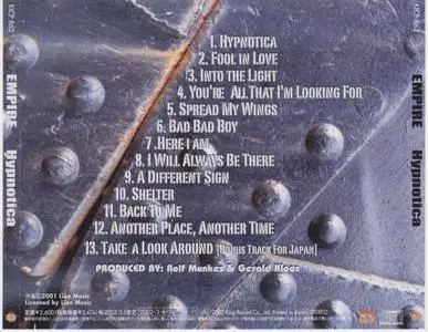 Empire - Hypnotica (2001) [Japanese Ed.] Repost