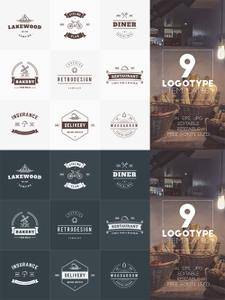 CreativeMarket - Set of 9 Logotype Templates