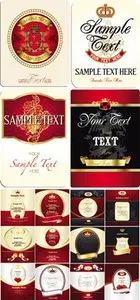 Food Labels Vector