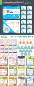 Vectors - 2016 Calendars Set 9