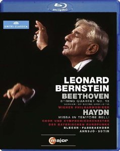 Leonard Bernstein, Wiener Philharmoniker - Beethoven: String Quartet Op.135; Haydn: Missa Tempore Belli (2012/1984) [Blu-Ray]