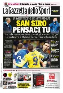 La Gazzetta dello Sport con edizioni locali - 11 Novembre 2017