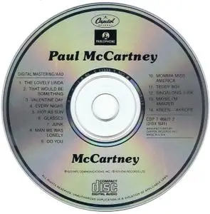 Paul McCartney - McCartney (1970) [1988, Reissue] *Repost*