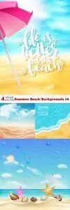 Vectors - Summer Beach Backgrounds 18