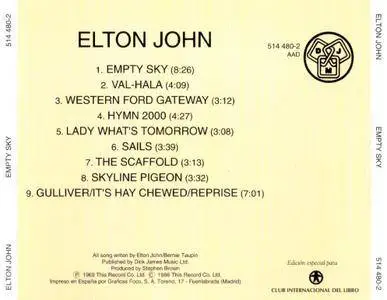 Elton John - Empty Sky (1969) [1993, Spanish Reissue]