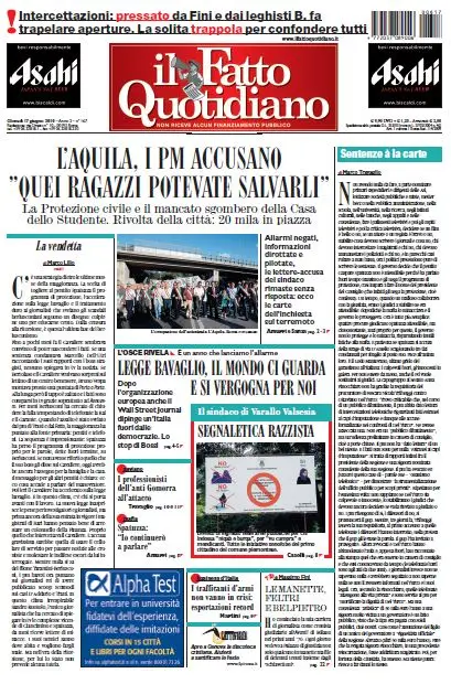 Il Fatto Quotidiano (17-06-10)