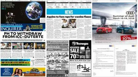 Philippine Daily Inquirer – March 15, 2018