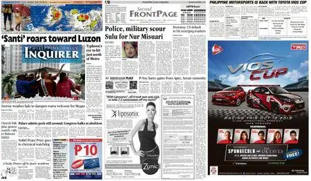 Philippine Daily Inquirer – October 12, 2013