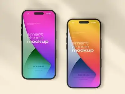 Smart Phone Mockup Design with Editable Background 535891763