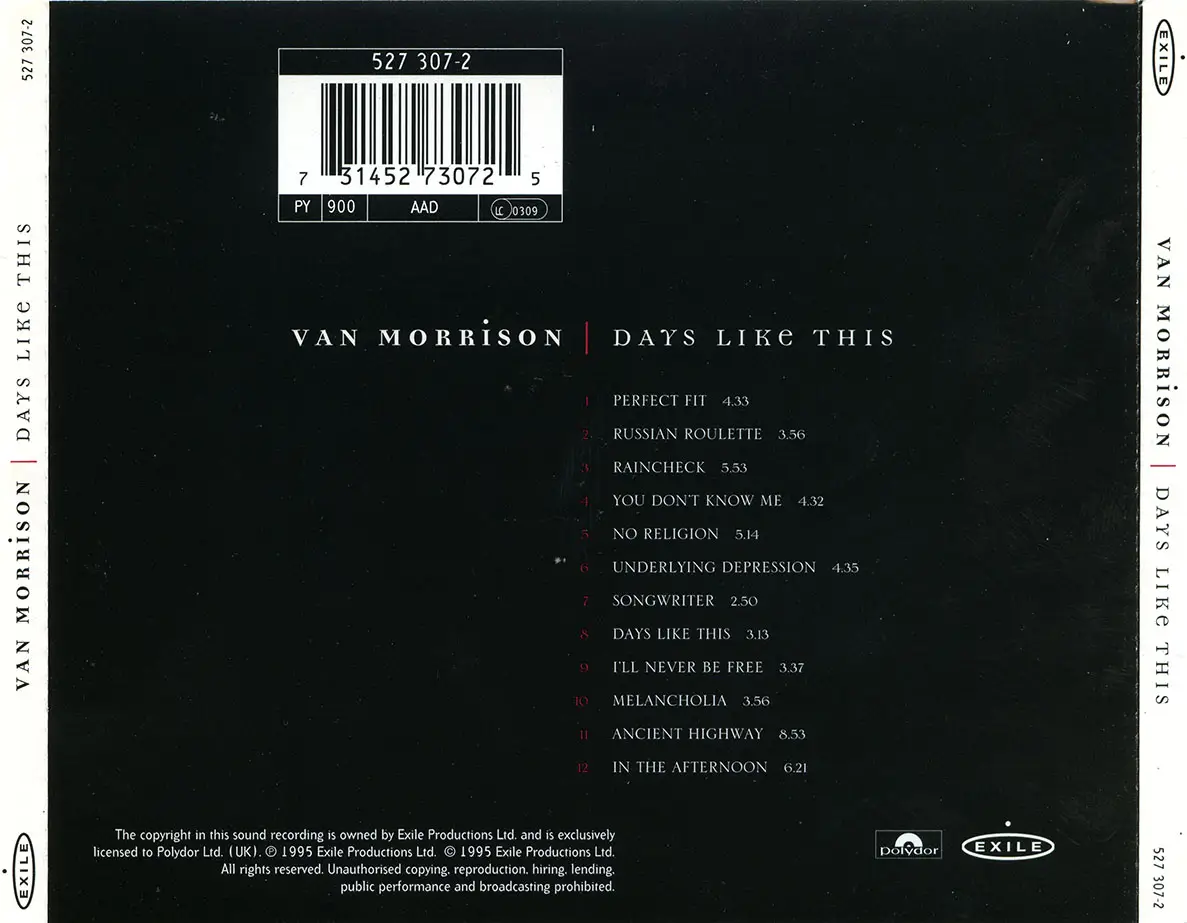 Days Like This – Van Morrison’s Timeless Anthem of Joy and Melancholy