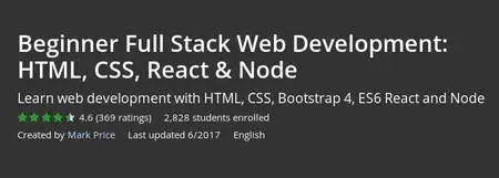 Udemy - Beginner Full Stack Web Development: HTML, CSS, React & Node