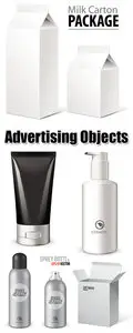 Blank Advertising Package Vector