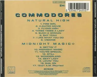 Commodores - Natural High (1978) & Midnight Magic (1979) [1986, Digitally Remastered]