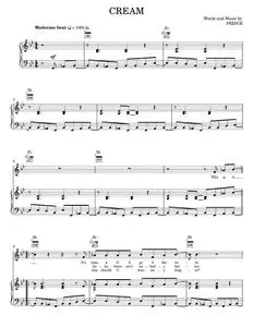 Cream - Prince, Prince & The New Power Generation (Piano-Vocal-Guitar)
