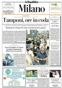 la Repubblica Milano - 21 Agosto 2020