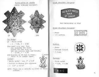 Cap Badges and Insignia of the Canadian Army 1953-1973 - Thompson (1973)