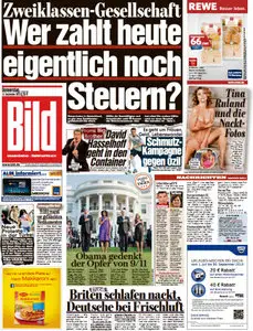 Bild Zeitung vom 12 September 2013
