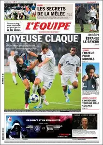 L'Equipe - Jeudi 25 Novembre 2010