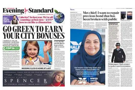 London Evening Standard – November 03, 2021