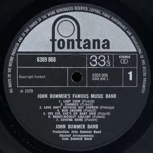 John Dummer's Famous Music Band (1970) 24-bit/96kHz Vinyl Rip