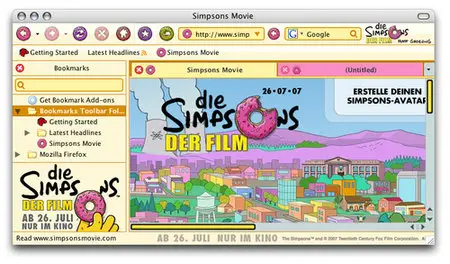 The Simpsons Movie – Theme for Firefox