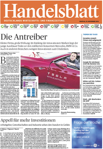 Handelsblatt vom Montag, 03. November 2014