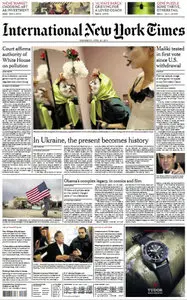 International New York Times April 30 2014