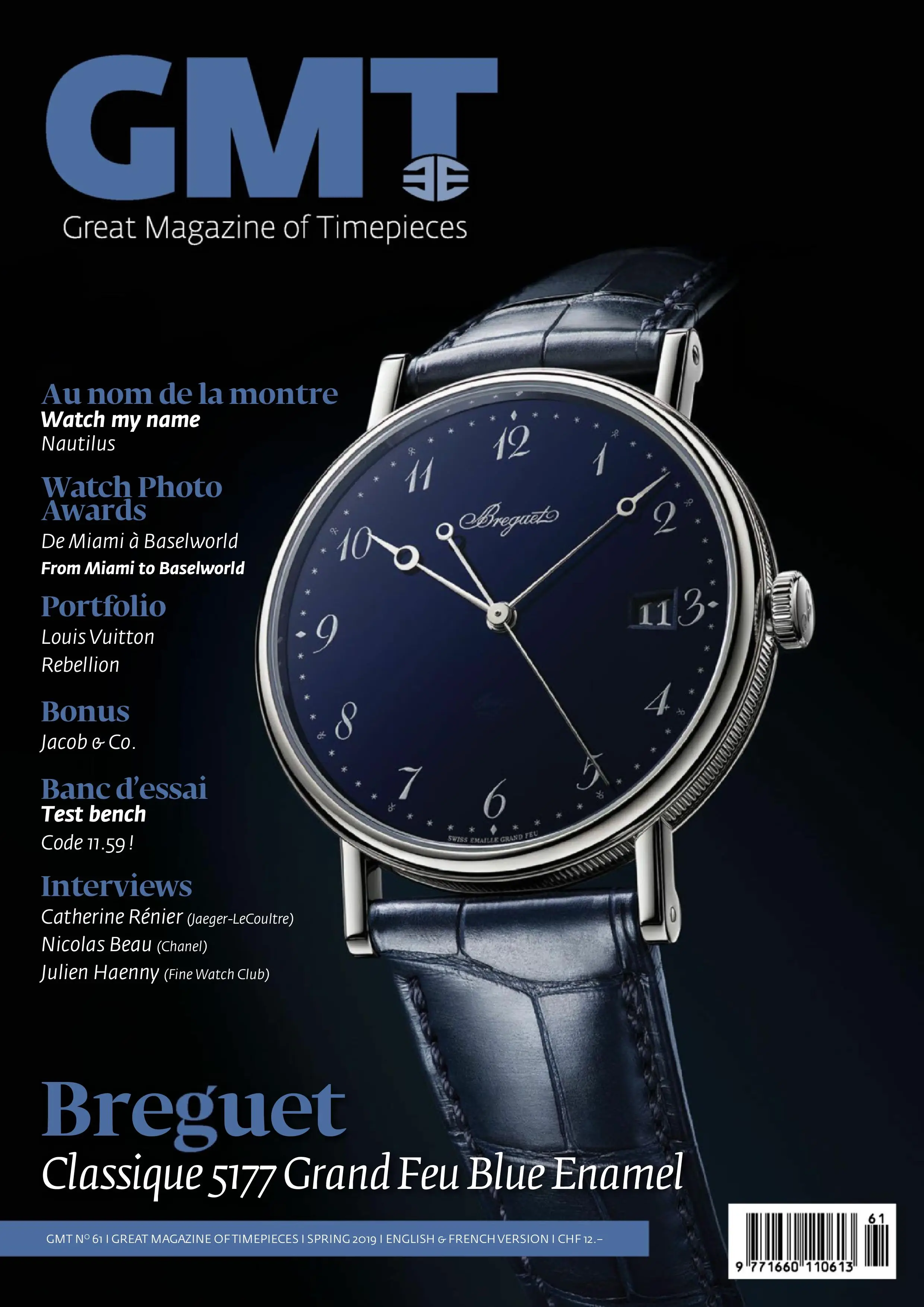 GMT, Great Magazine of Timepieces (French-English) - March 21, 2019