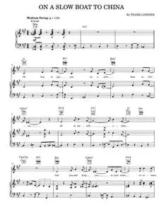 On A Slow Boat To China - Benny Goodman, Bing Crosby, Dean Martin, Frank Loesser, Kay Kyser (Piano-Vocal-Guitar)