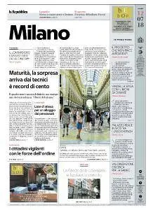 la Repubblica Milano - 12 Luglio 2018