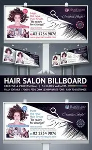 GraphicRiver Hair Salon Billboard
