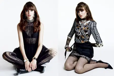 Grace Hartzel - Patrick Demarchelier Photoshoot for Vogue Japan, October 2015