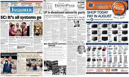 Philippine Daily Inquirer – May 08, 2010
