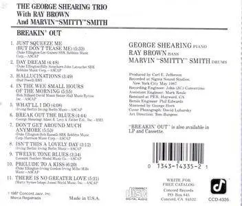 The George Shearing Trio With Ray Brown And Marvin "Smitty" Smith - Breakin' Out (1987)