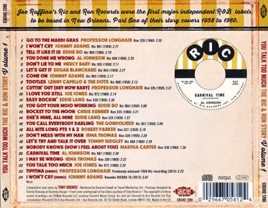 Various Artists - You Talk Too Much: The Ric & Ron Story, Volume 1 (2014) {Ace Records CDCHD 1390 rec 1958-1960}