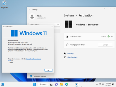 Windows 11 Enterprise 22H2 Build 22621.1194 (No TPM Required) With Office 2021 Pro Plus Multilingual Preactivated