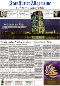 Frankfurter Allgemeine Zeitung am Sonntag, 15. März 2015