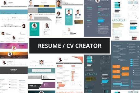 CreativeMarket - Resume / CV Creator kit