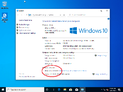 Windows 10 Pro version 1909 Build 18363.836