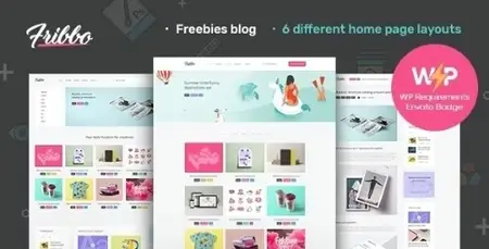 Fribbo v1.1.0 - Freebies Blog WordPress Theme