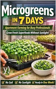 Microgreens in 7 Days: Apartment Farming for Busy Professionals: Grow Nutrient-Dense Greens Indoors Without Sunlight