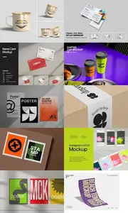 10 Mockup Templates Bundle 4 2025