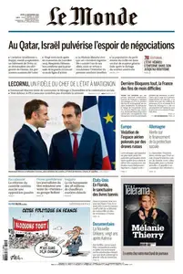 Le Monde du Jeudi 11 Septembre 2025